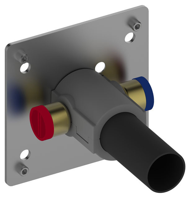 Keuco iebūvējamā daļa 1-daļīgam izlietnes ūdens maisītājam no sienas