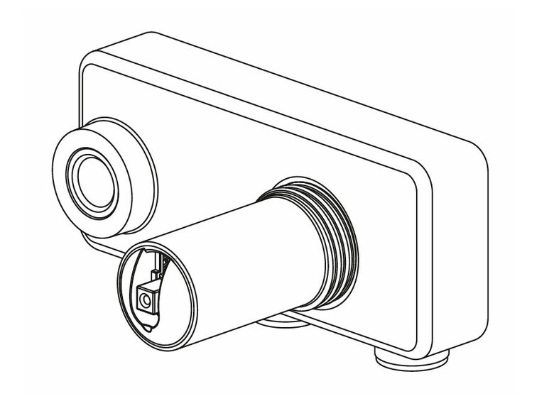 KWC Home iebūvējamā daļa 2-daļīgam izlietnes ūdens maisītājam no sienas (39.001.400.000 3600003457)