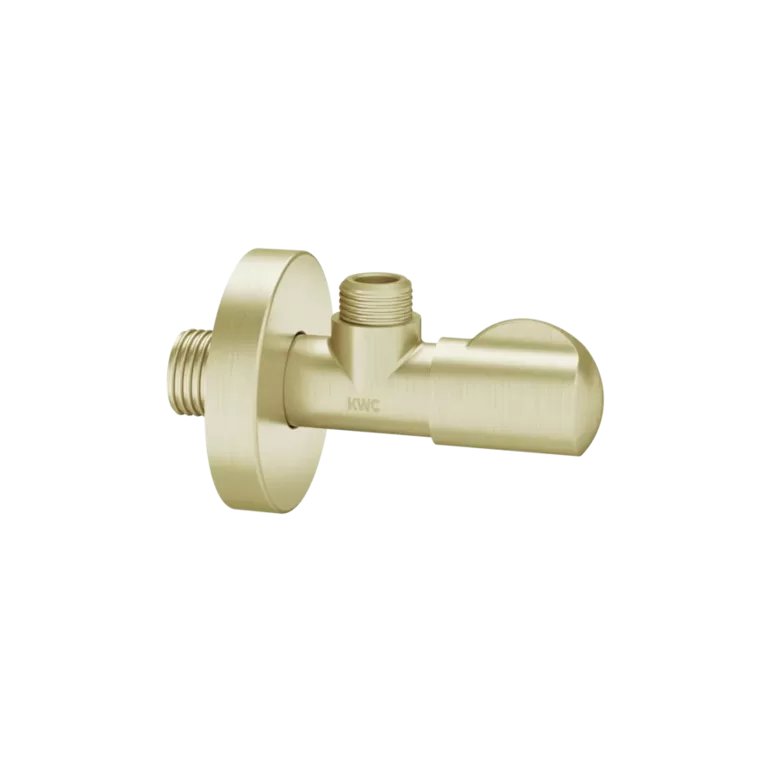KWC HOME ACCESSOIRES KWC shut-off valve G1/2"xG3/8" brushed gold, A45  (27.002.060.175 / 3600013515)