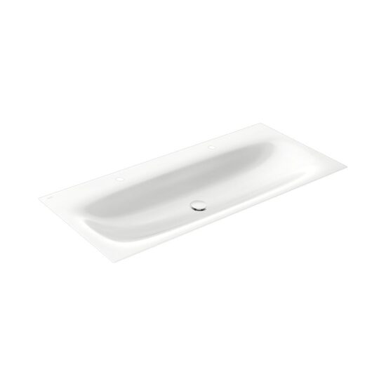 EDITION 11 ART Emaljas izlietne ar 2 krāna caurumiem 1206 x 4 x 493 mm