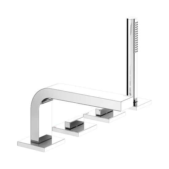 Keuco Edition 11 vannas maisītājs, 4 caurumu, uz virsmas
