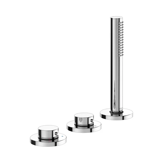 Keuco Edition 400 vannas maisītājs, 3 caurumu, uz virsmas