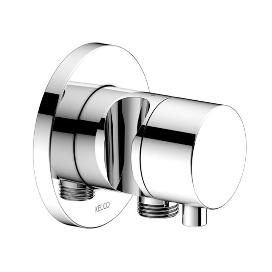 Keuco IXMO Stop ventīlis DN15 priekš 1 funkcijas ar apaļu rozeti, dušas izvadu un rokas dušas turētāju