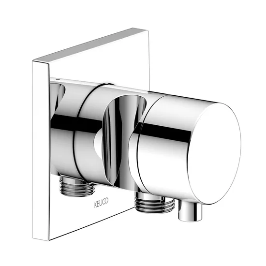 Keuco IXMO Stop ventīlis DN15 priekš 1 funkcijas ar kvadrātveida rozeti, dušas izvadu un rokas dušas turētāju