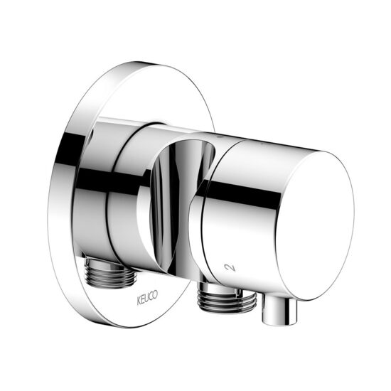 Keuco IXMO Stop ventīlis DN15 priekš 3 funkcijas ar apaļu rozeti, dušas izvadu un rokas dušas turētāju