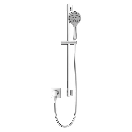 Keuco IXMO Dušas komplekts Nr. 2 ar viensviras maisītāju vienai funkcijai, aprīkots ar rokas dušu un dušas garnitūru, kvadrātveida rozetes, hroms