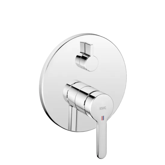 KWC Home WAMAS 2.0 iebūvētā vannas maisītāja dekoratīvā daļa, 2-izejām, hroms (20.474.500.000)