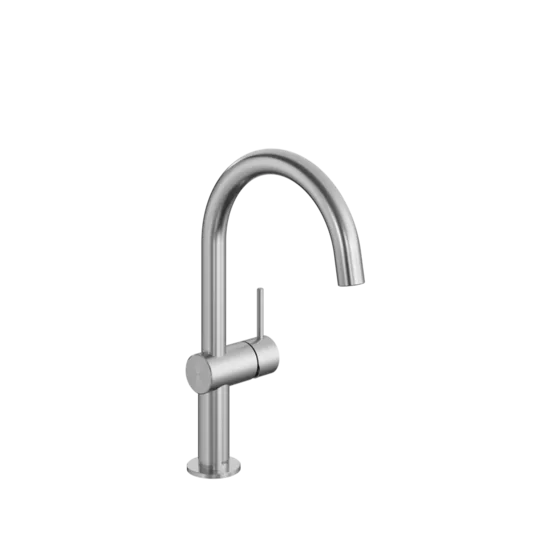 KWC Home ONO E izlietnes ūdens maisītājs 160/192 ar pop-up izplūdi, nerūsējošais tērauds (12.578.132.700FL)