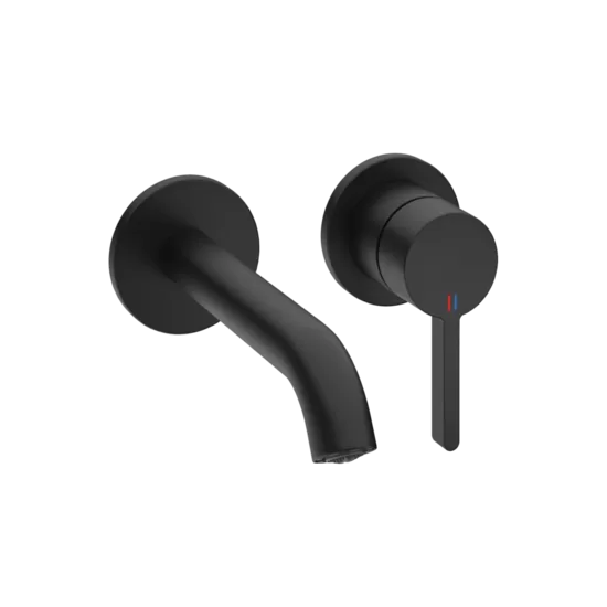 KWC HOME BEVO dekoratīvā daļa 2-daļīgam izlietnes ūdens maisītājam no sienas A175 melns matēts (11.422.063.176 125399)