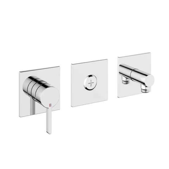 KWC Home BEVO Homebox 2-ceļu iebūvējamā ūdens maisītaja funkcionālā daļa, hroms (20.424.550.000)