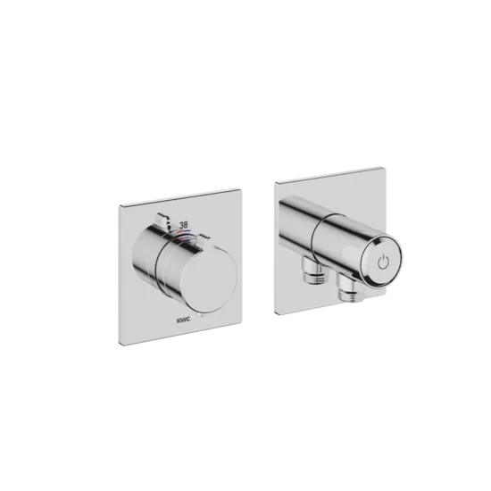 KWC Home Homebox 2-daļīga iebūvētā dušas termostata dekoratīvā daļa, hroms (21.004.853.000)