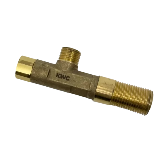KWC HOME stūra ventīlis, virtuvei G1/2"xG3/8 misiņš (27.002.070.931 125612)