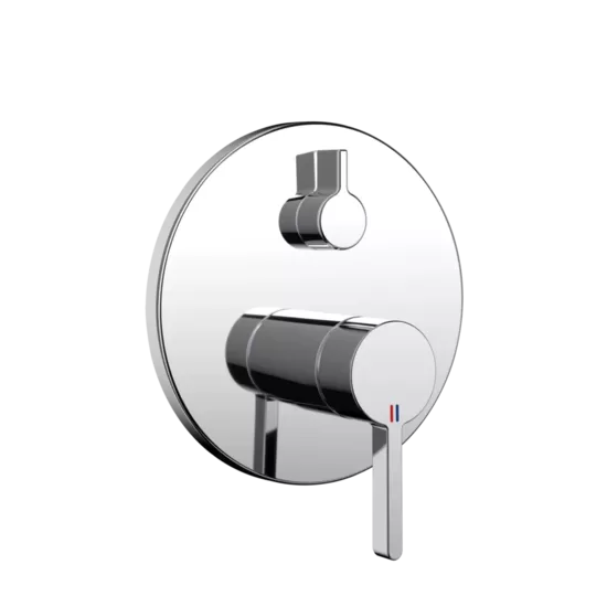 20.424.510.000 KWC BEVO iebūvētā vannas maisītāja dekoratīvā daļa, 2-izejām ar vākuma vārstu hroms