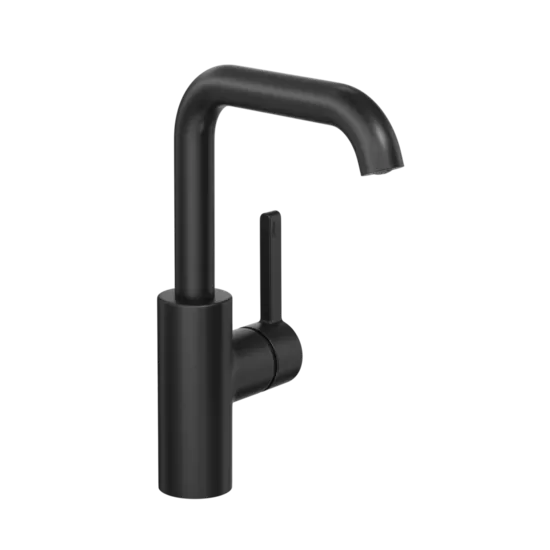 KWC Home BEVO basin swivel A160 SB 176 Push matt black (12.421.652.176FL)