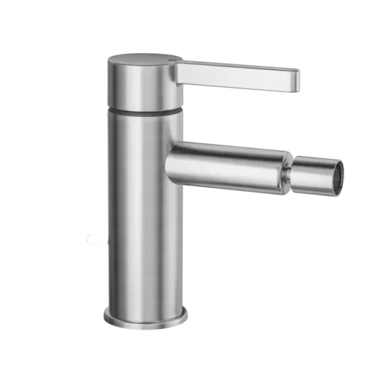 KWC Home BEVO  bidē ūdens maisītājs ar push-open izplūdi, brushed steel (13.421.641.177FL)