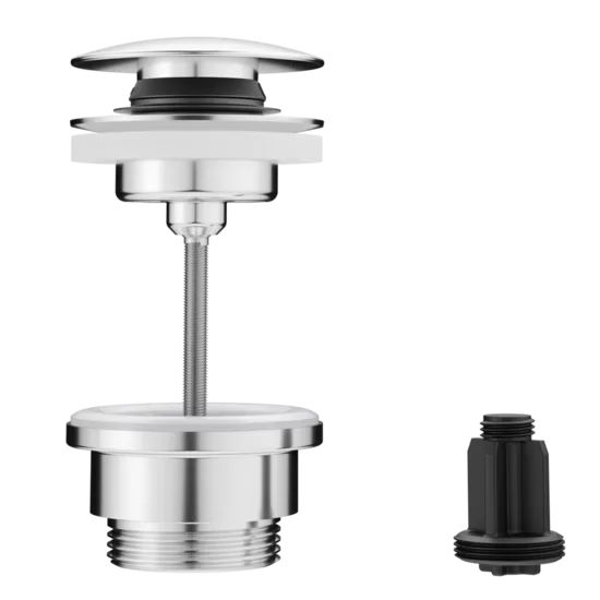 KWC HOME ACCESSOIRES Pop-up valve Push Open stainless steel, chrome  (Z.540.049.000 / 3600004482)