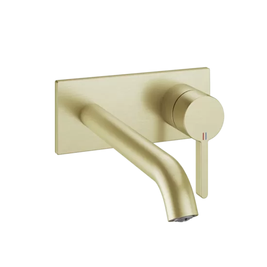 KWC HOME BEVO dekoratīvā daļa izlietnes ūdens maisītājam no sienas A225, brushed gold  (11.422.034.175 / 3600013227)