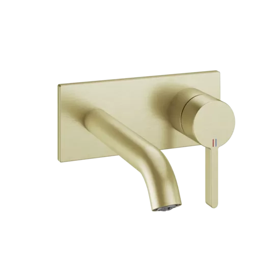 KWC HOME BEVO dekoratīvā daļa izlietnes ūdens maisītājam no sienas A175, brushed gold (11.422.033.175 / 3600013255)