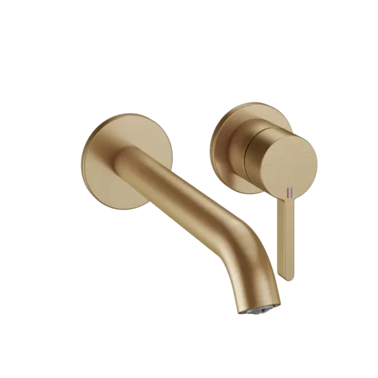 KWC HOME BEVO dekoratīvā daļa 2-daļīgam izlietnes ūdens maisītājam no sienas A225, brushed copper (11.422.064.178 / 3600013287)
