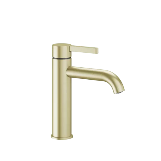 KWC HOME BEVO izlietnes ūdens maisītājs A140 bez pop-up izplūdes, brushed gold (12.421.052.175FL / 3600013294)