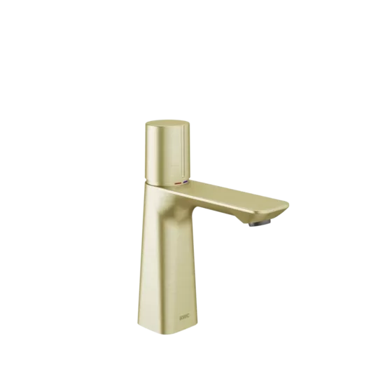 KWC HOME ORA izlietnes ūdens maisītājs A115, ar izplūdi, brushed gold (12.498.641.175FL / 3600016846)