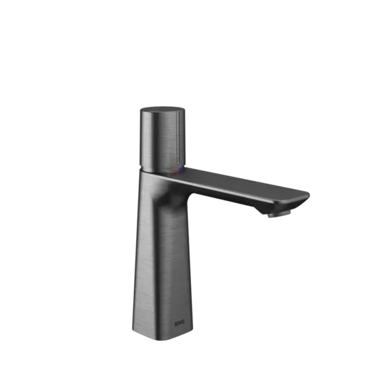 KWC HOME ORA izlietnes ūdens maisītājs A140, ar izplūdi, brushed graphite  (12.498.642.179FL / 3600016945)