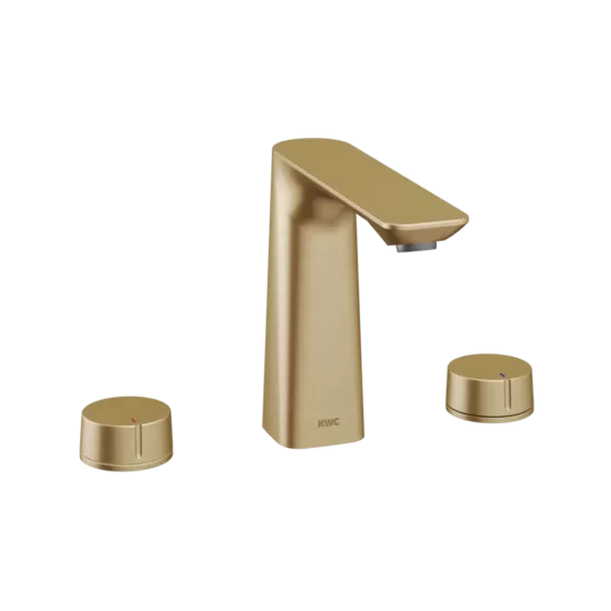 KWC HOME ORA 3-daļīgs izlietnes ūdens maisītājs A140, ar Push Open izplūdi, brushed copper (12.493.651.178FL / 3600017001)