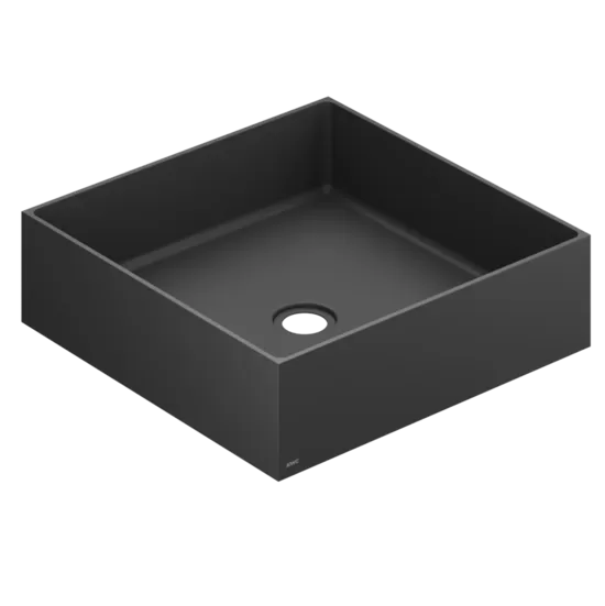 KWC HOME nerūsējošā tērauda dizaina izlietne 400x400x110mm matt black  (80.002.120.776 / 3600018523)