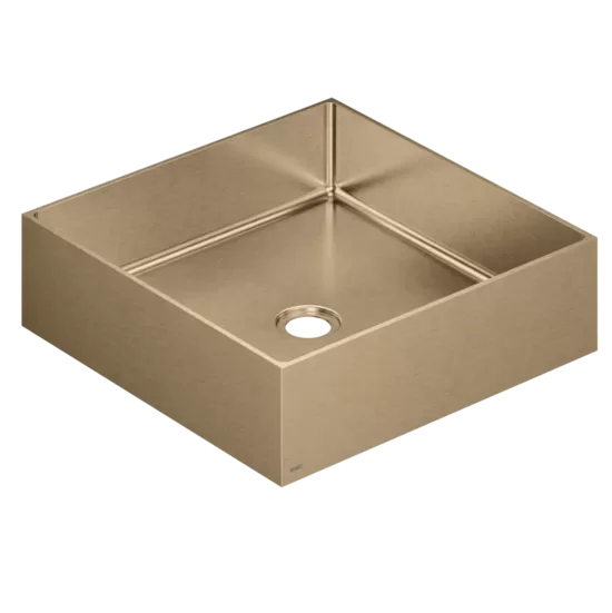 KWC HOME nerūsējošā tērauda dizaina izlietne 400x400x110mm brushed copper  (80.002.120.778 / 3600018525)