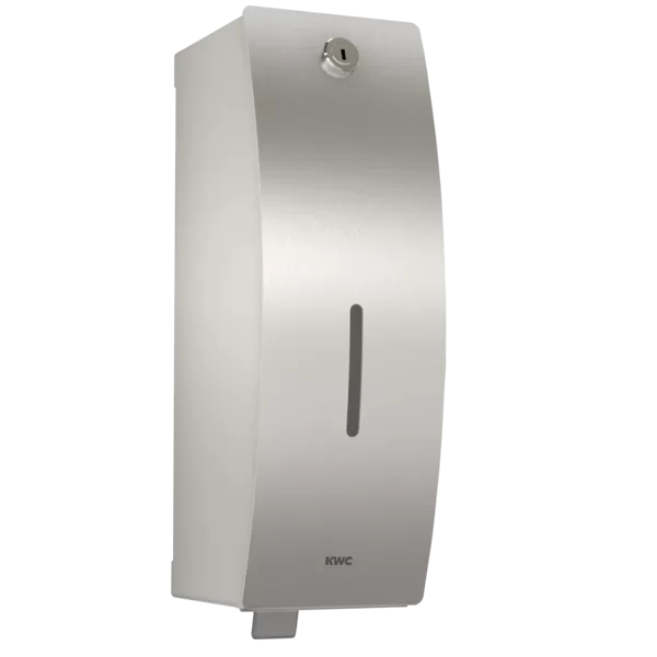 KWC STRATOS Ziepju dozators montāžai pie sienas, 100x304x134mm, nerūsējošais tērauds (2000057379 / STRX618)