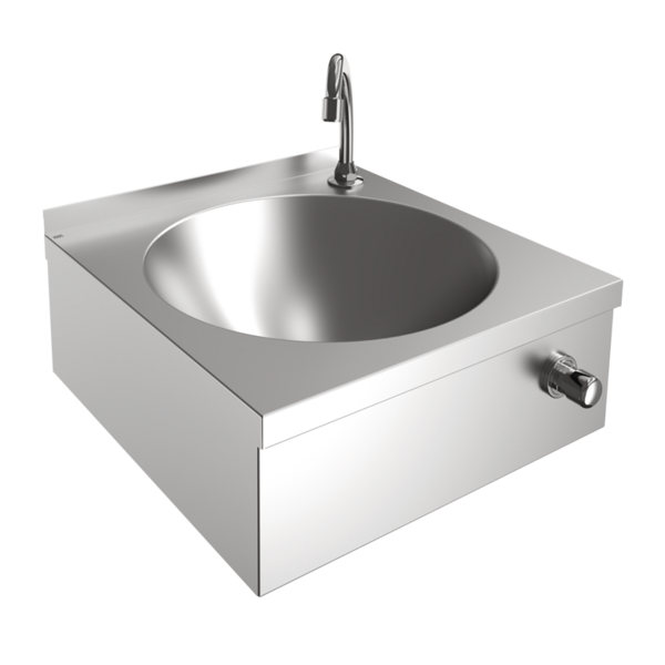 KWC ANIMA Vienvietīga izlietne ar ceļgala vai gūžas palaišanas mehānismu, 450x204x451 mm (2000100059 / LP20)