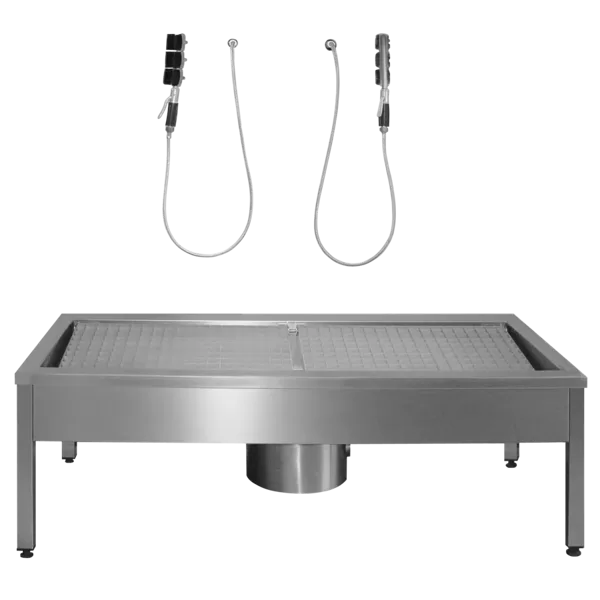 KWC SIRIUS Apavu un zābaku tīrīšanas iekārta 1400x500x600mm, nerūsējošais tērauds (2000100355 / SIRX721C)