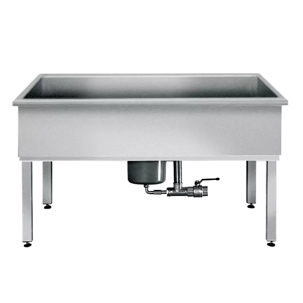 KWC SIRIUS Darba telpas izlietne ar nogulšņu spaini, 1500x800x600mm, nerūsējošais tērauds (2000100361 / SIRX755)