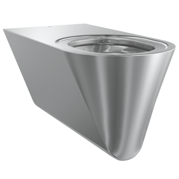 KWC WC cilvēkiem ar īpašām vajadzībām sienas montāža, nerūsējošais tērauds (2000100444 / HDTX594)