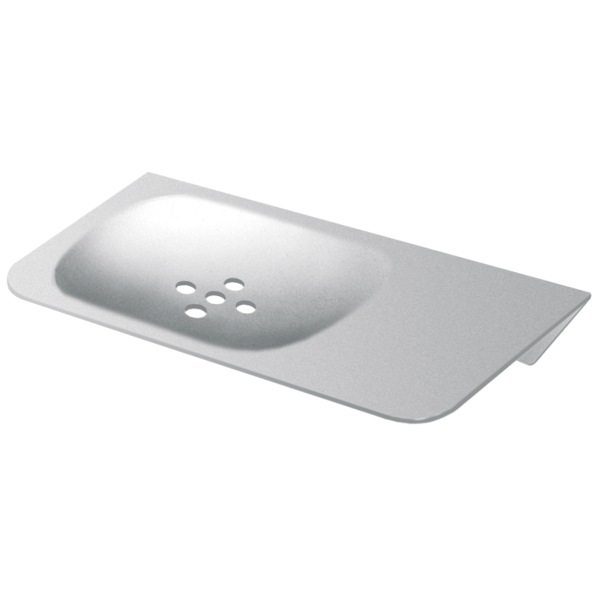 Ziepju un dušas želejas turētājs 180x40x100mm pie sienas, niķeļa hroma tērauds (2000100804 / CHRX644)