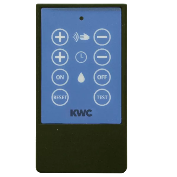 KWC Tālvadības pults krānu un skalošanas vārstu sērijas PROTRONIC / -C / -S / -T, AQUACONTACT un AQUAFIT higiēnas vienībām, funkciju parametru iestatīšanai. (2000101087/ZAQUA091)