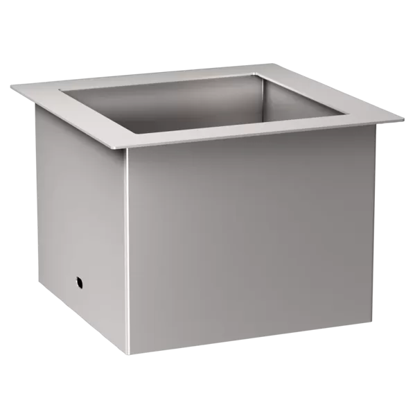 KWC RODAN nerūsējošā tērauda atloks virsmai, atkritumu izmešanai (2000101212 / RODX607TT)