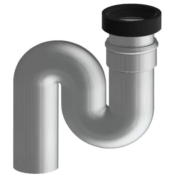 KWC Sifons, melna krāsa, savienojums DN 100, vertikāla izeja (2000102733 / ZCMPX002)