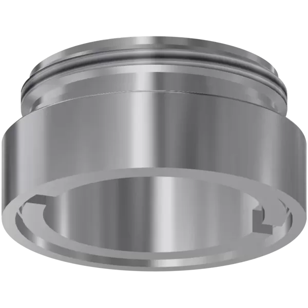 KWC Pret zādzību aizsargāts korpuss aeratoram, mazgāšanas piederumiem, ar ārējo vītni M 24 x 1, pulēts hromēts misiņš. (2000104778/ZTAPS0005)