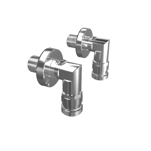 KWC Ūdens uzstādīšanas komplekts no sienas virs SMARTWAVE dušas paneļa. Sastāv no aizslēdzamiem sienas leņķiem un rozetes (2030008547 / ZSHOW0013)