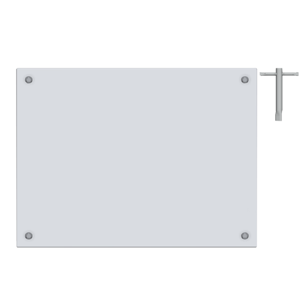 KWC Nerūsējošā tērauda spogulis sienas montāžai, augstas pulēšanas pakāpes 490x390x7mm (2030019878 / HDTX0010)