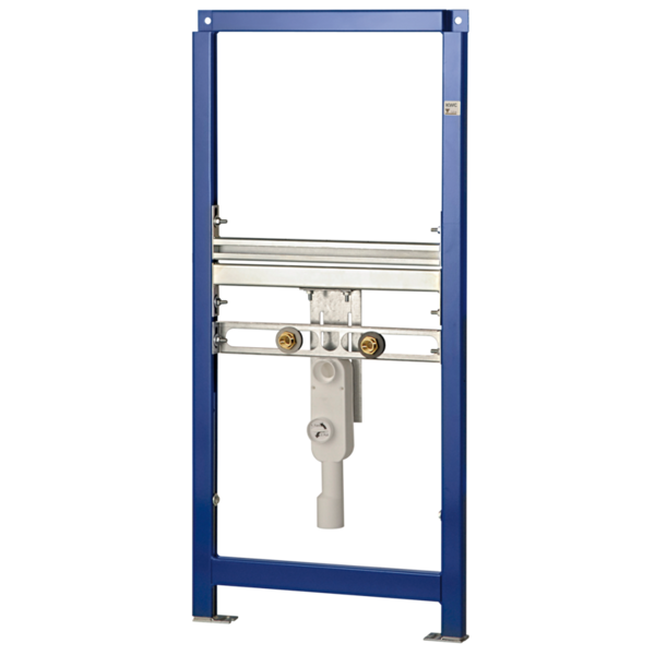 AQUAFIX uzstādīšanas rāmis izlietnēm, piemērots piekļuvei invalīdiem, ar statīva stiprinājumu, pašnesoša, pulverkrāsota tērauda rāmja konstrukcija. (2030019961 / CMPX151)