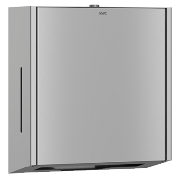 KWC EXOS. Papīra dvieļu dozators montāžai pie sienas 300x325x120mm, nerūsējošais tērauds ar satīna apdari (2030022933 / EXOS600X)