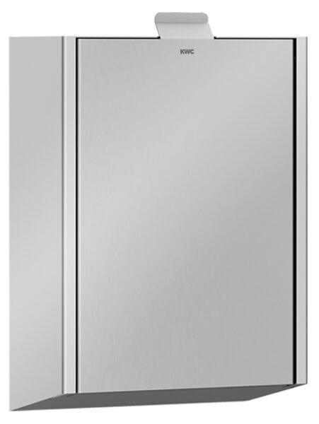 KWC EXOS. Higiēnas atkritumu tvertne montāžai pie sienas 230x246x125mm, nerūsējošais tērauds ar satīna apdari (2030028001 / EXOS611X)