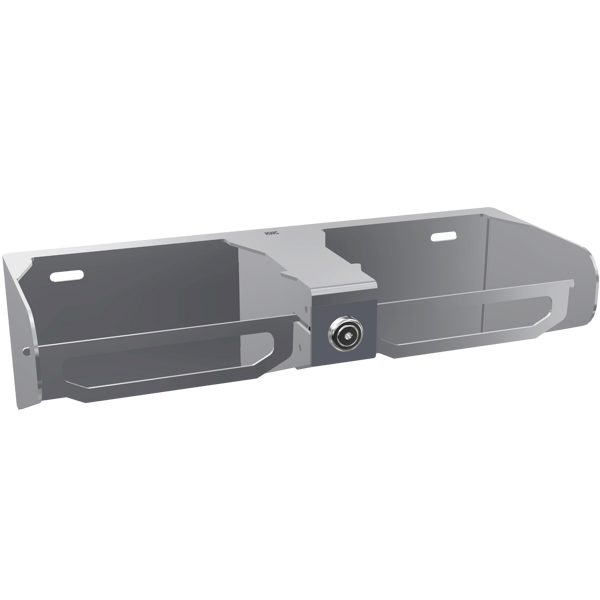 dubultais tualetes papīra turētājs 335x98x132mm nerūsējošais tērauuds (2030028851 / CHRX676N)