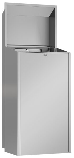KWC EXOS. Atkritumu tvertne iebūvētai montāžai 304x790x251mm, nerūsējošais tērauds ar satīna apdari (2030034628 / EXOS605EX)