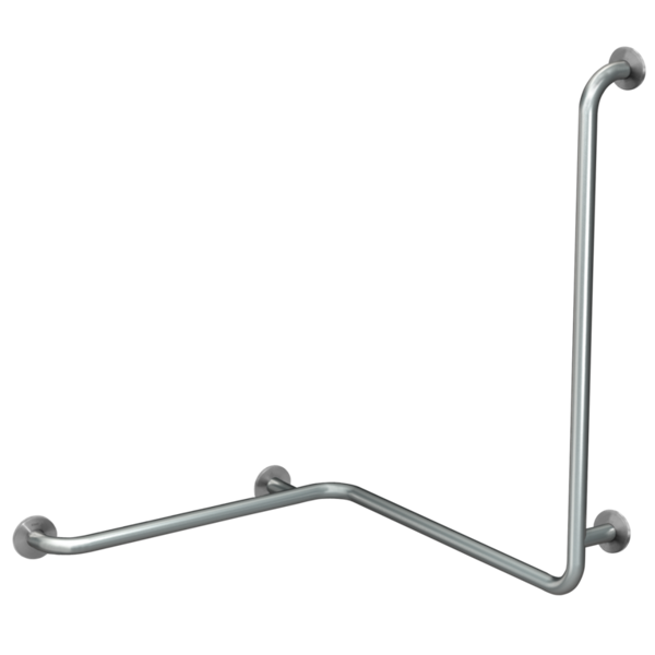 CONTINA 90° leņķa divvirzienu stienis sienas montāžai, horizontāls un vertikāls, 806x983x726mm, nerūsējošais tērauds, kreisā puse (2030038227 / CNTX50WL)