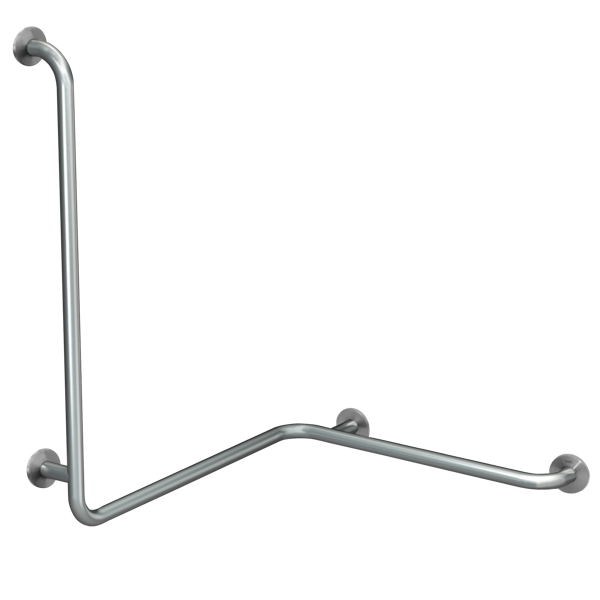 CONTINA 90° leņķa divvirzienu stienis sienas montāžai, horizontāls un vertikāls, 806x983x726mm, nerūsējošais tērauds, labā puse (2030038228 / CNTX50WR)