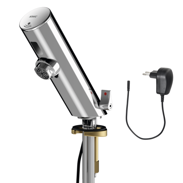 KWC F3E-Mix opto-elektroniskais ūdens maisītājs ar pievienojamu elektrotīkla barošanas bloku, 3.0l/min, hroms (2030039471 / F3EM1007)