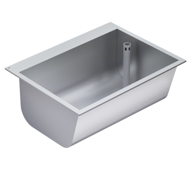 SIRIUS virsmā iebūvējama izlietne 670x281x520mm nerūsējošais tērauds (2030045757 / BS324N)